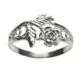 thumbnail image 1 of Sterling Silver Diamond Cut Rose Ring, 1 of 1