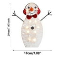 thumbnail image 4 of 2022 Christmas Snowman Outdoor Yard Decoration with 20 Lit Battery Powered Acrylic Lighting for Home Holiday Party Display, 4 of 8