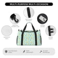 thumbnail image 4 of Disketp Duck Cartoon Bolsa de Viaje Tipo Duffle, Bolso de Mano para Fin de Semana para Mujer, Bolsa de Gimnasio Ligera para Hombre, Esencial para Viajes, 4 of 7