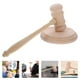 thumbnail image 2 of 1 conjunto de hormigón de madera de mano con base cómoda bloqueo de sonido de madera de madera para el abogado juez gavel, 2 of 4