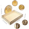 thumbnail image 7 of Weloille Wooden Artistic Eid Mubarak Party Serving Tableware Tray Display Wood Decoration, 7 of 7