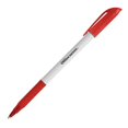 thumbnail image 2 of Office Depot Brand Grip Bolígrafos Punta Mediana 1,0 Mm Barril Blanco Tinta Roja Paquete De 12, 2 of 2