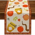 thumbnail image 7 of Jewish Menorah Hexagram Printed Table Runner New Year Pomegranate Kitchen Table ration Home Party r Table Runner, 7 of 7
