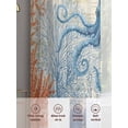 thumbnail image 6 of Ocean Octopus Sheer Curtains 2 Panels Set Summer Orange Blue Sea Animal Corals Shells Retro Sheer Window Curtains Light Filtering Rod Pocket Voile Drapes for Bedroom Living Room 52"x45", 6 of 9