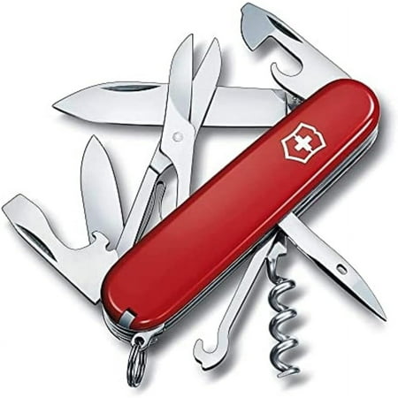 Victorinox Swiss Army Climber Pocket Knife, Red