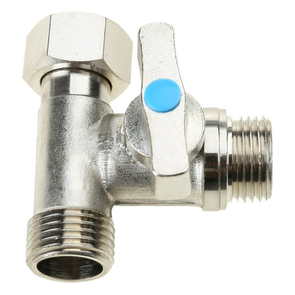 Tees Stop Valves 20mm Compression Faucet T Adapter Connector Splitters for Faucets, Toilet Tanks, Dishwasher