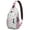 Colorful Dino, variant on Galaxy Unicorn Sling Backpack for Women with Rainbow Clouds and Stars, Cute Cartoon Fantasy Crossbody Bag for Outdoor Travel