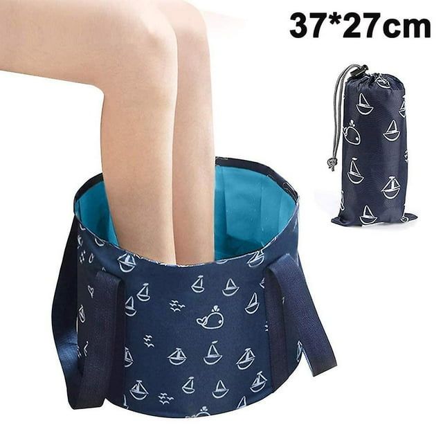 Tina de baño de pie portátil, lavabo de baño plegable, recipiente de agua multifuncional para lavado/viaje/pesca/picnic brand modelStyleType