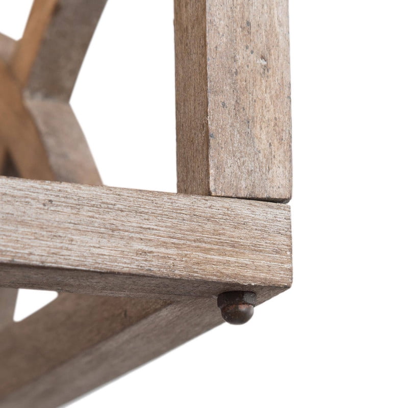 LNC Elderflower 4-Light Farmhouse Pendant Light in Rustic Iron and Weathered Wood Finish