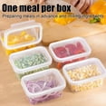 thumbnail image 4 of L Plastic Food Storage Container With Airtight Lid Stackable And Microwave-Safe For Fridge Meal Prep 6.7X4.7X2.8In 0.2Lb, 4 of 7