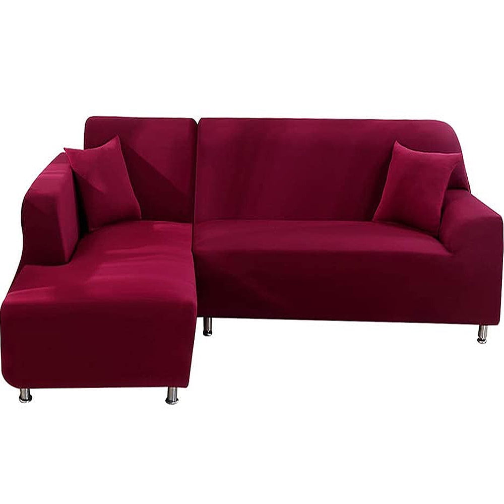 Rosnek Stretch Couch Slipcovers, Sectional LShape Corner Sofa Covers