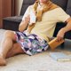 thumbnail image 5 of Fotbe Plaid Flamingo Pantalones Cortos de Pijama para Hombre, Ropa de Dormir, Pantalones de Pijama Cortos para Hombre-4X-Large, 5 of 6