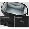 thumbnail image 4 of Makeup Bag Cosmetic Travel Bag Waterproof Toiletry Bag for Women Nylon Black 27.5x19x15cm, 4 of 6