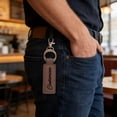 thumbnail image 3 of Yunuuuoa Custom Engraved Leather Keychain Set with Double Key Rings, Promotional Business Gift for Corporate Events, Employee Recognition, Customized Wear-Resisting Etched Leather Key Holder, 3 of 6