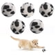 thumbnail image 1 of 5 pelotas de tenis envueltas en forma de animal, divertidas pelotas de juguete para gatos y gatitos., 1 of 5