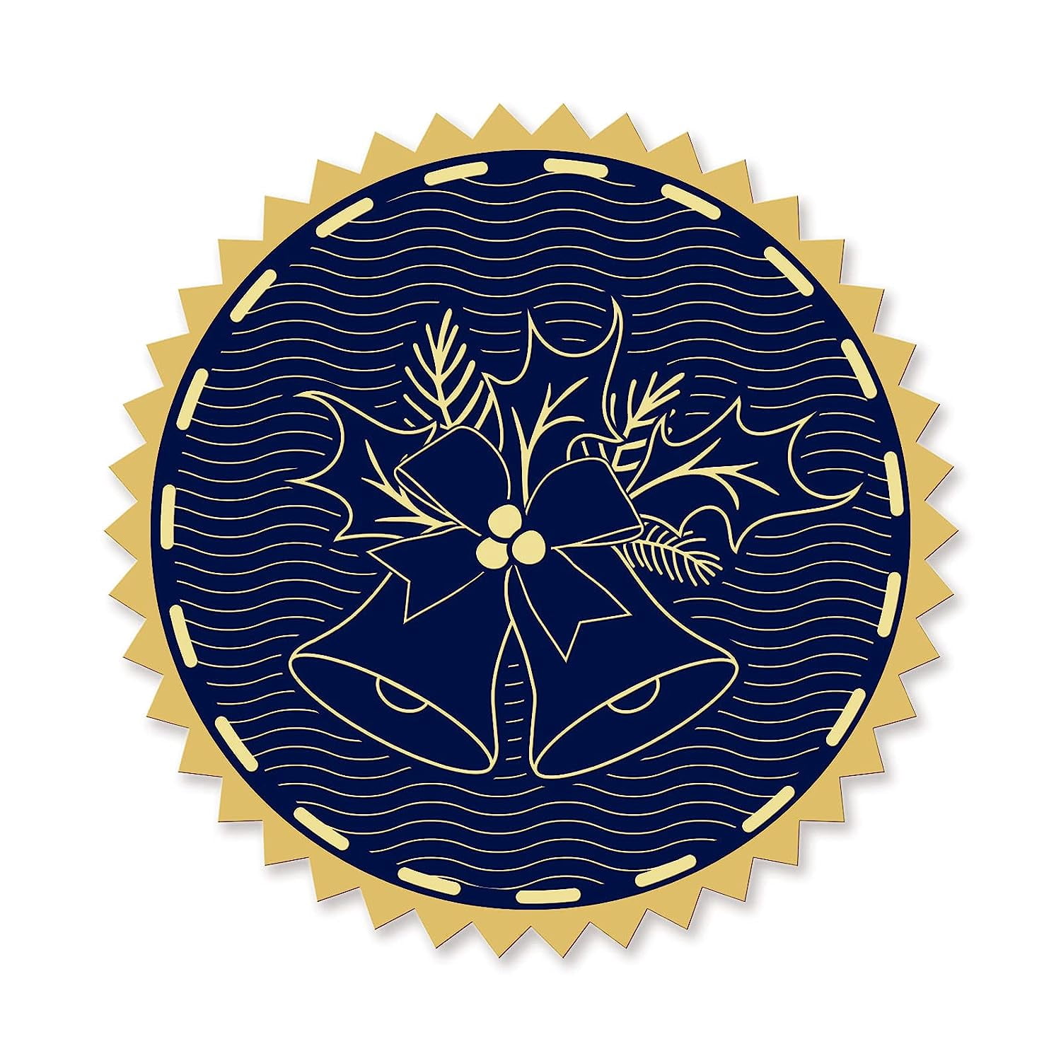 2 Round Self Adhesive Embossed Stickers 100pcs for Invitations ...