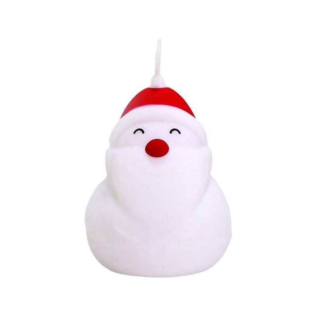 Christmas Bell LED Silicone Night Light USB Rechargeable Night Lamp Bedside