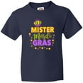 thumbnail image 3 of Inktastic Mister Mardi Gras with Crown and Dots Youth T-Shirt, 3 of 5