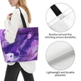 thumbnail image 3 of ZICANCN Purple Aperture Coloring Tote Bag, Grocery Bags Reusable Shopping Bags with Handles Durable Foldable Washable for Women Men, 3 of 8