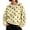 Yellow, variant on Vivianyo HD Women's Polka Dot Half Zip Collared Sweatshirt, Boxy Long Sleeve Pullover with Pockets, Fall Printed Top for Casual Meetups and Errands, Sizes S-3XL