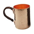 thumbnail image 4 of Taza de café de cobre, tazas de cóctel con asa, fácil de limpiar, portátil, para té, cerveza, taza para beber, para bar, viajes, hogar, fiesta, Oro, 4 of 8
