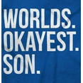 thumbnail image 2 of Worlds Okayest Son Funny Children Hoodie Hooded Sweatshirt Men Brisco Brands L, 2 of 5