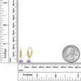 thumbnail image 6 of Gem Stone King 10K Yellow Gold Blue Tanzanite and Lab Grown Diamond Earrings for Women | 0.59 Cttw | Gemstone December Birthstone | Marquise 6X3MM, 6 of 6