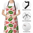 thumbnail image 6 of Cauagu Watermelon Aprons with Pockets,Waterproof Apron for Women,Kitchen Cooking Apron Adjustable Bib Aprons Chef Apron for Cooking,Drawing,Crafting, 6 of 8