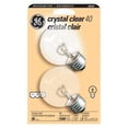 thumbnail image 1 of GE 40W Crystal Clear Globe Bulbs 2pk, 1 of 1
