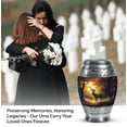 thumbnail image 4 of JAGASY Deer Memorial Tiny Urns for Human Ashes Keepsake - Brown Urn for Ashes Adult Male - Forest Sunset Decorative Urns for Parents - Funeral Urn for Mom & Dad - (3 Inch), 4 of 7