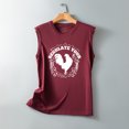 thumbnail image 4 of Moda Casual mujer sin mangas impreso damas cuello redondo Tank Tops chaleco camiseta Fridja gh4489, 4 of 9