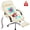 WHITE, variant on HESL Office Chair With Massage And Heated Lumber Spport, Big and Tall Reclining Desk Chair,Black