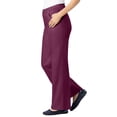 thumbnail image 4 of Woman Within Plus Size Petite Stretch Denim Wide-Leg Five-Pocket Jeans, 4 of 6