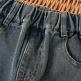 thumbnail image 5 of Jeans Girls Embroidered Jeans Baggy Pants for Girls Straight Leg Jeans with Pockets High Waist Wide Leg Jeans for Girls 4-5 Years, 5 of 8