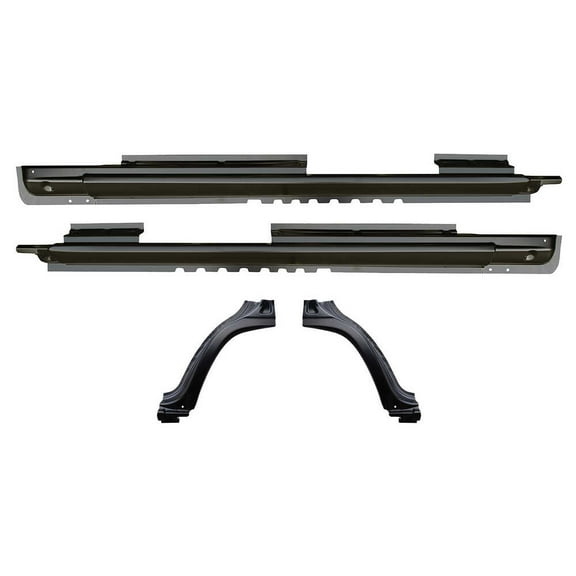 Rockers Panel without Molding Holes and Dog Leg Kit, OE Style. Fits 02-04 Jeep Liberty