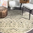thumbnail image 3 of 6â€™ Round Cream Modern Geometric Area Rug, 3 of 8