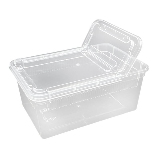 BELOVING Reptile Feeding Box Portable Breeding Box for Lizards Centipedes Horned Frog Style C