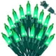 thumbnail image 1 of Cadena de luces LAMPHOME, 21.6 pies, 100 LED verdes para interiores y exteriores, 1 of 8