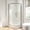 Chrome / Clear, variant on Miseno MSD-OB3178-F-CHRAC Breeze 33 In. L X 33 In. W X 77 In. H Round Corner Shower Kit -