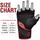 thumbnail image 4 of Guantes de artes marciales mixtas RDX Grappling Sparring, medio dedo, piel maya, 4 of 8