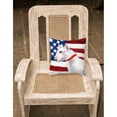thumbnail image 2 of Carolines Treasures BB9693PW1818 Bull Terrier Patriotic Fabric Decorative Pillow  18H x18W multicolor, 2 of 2