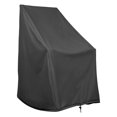 thumbnail image 1 of Shine Company Weatherproof Outdoor Rocking Chair Cover 100% Woven Polyester Elastic Cord With Toggle Black, 1 of 5