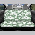 thumbnail image 3 of POLERO White Hibiscus Tropical Floral Print Car Rear Seat Protectors with SUV Sedan, Durable Non-Slip Car Back Seat Covers(2 Piece), 3 of 7