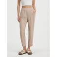 thumbnail image 6 of baleaf Women's Petite Casual Pants with 3 Pockets 25" Ankle Golf Travel Pant Pull On Stretchy 7/8 Work Slacks Beige S, 6 of 7