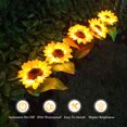 thumbnail image 3 of 2PCS LED Luces solares en forma de girasol Luces solares de estaca Irfora traje de lámpara solar, 3 of 7