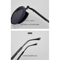 thumbnail image 4 of vintage retro steam punk sunglasses round circle polar ISE UV400 metal frame form women unisex, 4 of 5