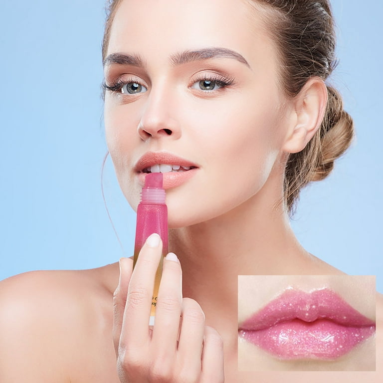 ASEIDFNSA Lip Gloss Glitter for Lip Gloss Making Lip Gloss Lip Plumper  Lipstick Gloss Lipstick Lip Cup Lipstick Non Stick Lip Lip Gloss Glaze  Waterproofs Long Lasting 