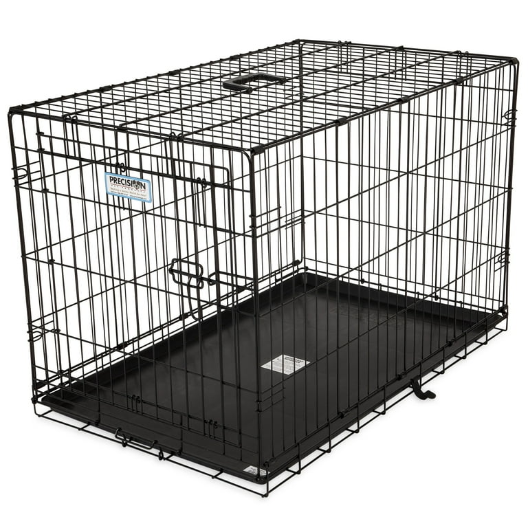 Precision Pet Products 1-Door Wire Dog Crate With Removable Pan