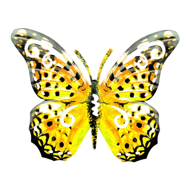 Promotion!Decoración de pared de mariposa de metal, arte para colgar en la pared, jardín, patio, pared, patio, interior,dormitorio, porche, decoración del día de San Valentín, retro