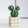 thumbnail image 4 of Decoración del hogar, decoración de habitaciones, decoración de paredes, adornos de cactus artificiales falsos en maceta para habitaciones, baños, dormitorios y oficinas, decoración de cerámica., 4 of 6